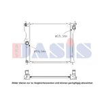 Motorradiateur  AKS DASIS 140107N