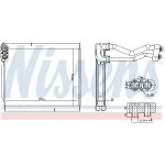 Evaporatore, impianto di climatizzazione NISSENS 92380