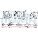 Kompressor för luftkonditionering NISSENS 891038
