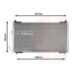 Condensator, airconditioning VAN WEZEL 40005192
