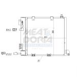 Condensator, airconditioning MEAT & DORIA 991007
