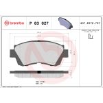 Bromsbeläggssats, skivbroms BREMBO P 83 027