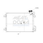 Condensator, airconditioning MEAT & DORIA 991134