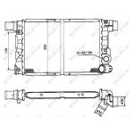 Radiator, motorkoeling NRF 58844