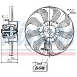 Ventilador, refrigeración del motor NISSENS 85684