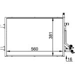 Condensator, airconditioning MAHLE AC 692 000P