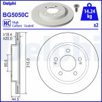 Bromsskiva DELPHI BG5050C