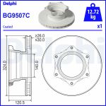 Bromsskiva DELPHI BG9507C