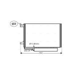 Condensator, airconditioning AVA COOLING MSA5578D