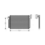 Kondensator, Klimaanlage AVA COOLING BW5281D