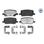 Bremsbelagsatz, Scheibenbremse MEYLE 025 246 9616/PD