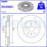 Bromsskiva DELPHI BG4969C