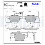 Remblokset DELPHI LP1914, voor