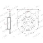 Disco de freno FERODO DDF3177C,2 Piezza