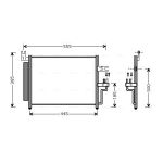 Condensator, airconditioning AVA COOLING HY5081D