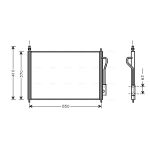 Condensator, airconditioning AVA COOLING FD5268