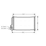 Condensator, airconditioning AVA COOLING OL5229