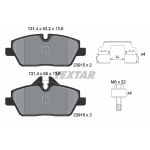 Kit de plaquettes de frein, frein à disque TEXTAR 2391508, Avant