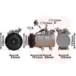 Compressor, ar condicionado VAN WEZEL 8200K123