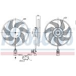 Ventilador, refrigeración del motor NISSENS 850048