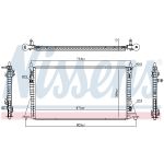 Radiatore, raffreddamento motore NISSENS 607224