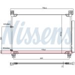 Condensator, airconditioning NISSENS 941147