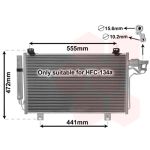 Condensator, airconditioning VAN WEZEL 27005260