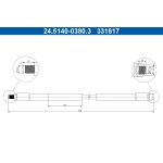 Bremsschlauch ATE 24.5140-0380.3