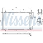 Condensator, airconditioning NISSENS NIS 94855