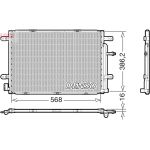 Condensatore, impianto di climatizzazione DENSO DCN02039