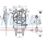 Ventilador, refrigeración del motor NISSENS 85162