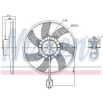 Ventilador, refrigeración de motor NISSENS 850061