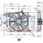 Ventilador, refrigeración de motor NISSENS 85252