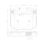 Remblokkenset, schijfrem XTRA LINE - Ceramic BREMBO P06099NX