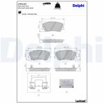 Jeu de plaquettes de frein DELPHI LP5031EV