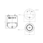 Bälg för luftfjädring FEBI BILSTEIN 49616