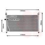 Condensator, airconditioning VAN WEZEL 27005126