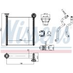Wärmetauscher, Innenraumheizung NISSENS 707388