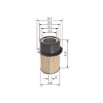 Filtro de ar BOSCH FILTRY 1 457 433 205