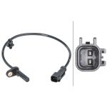 Sensor do ABS traseiro, direito HELLA 6PU 012 679-601