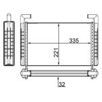 Wärmetauscher, Innenraumheizung MAHLE AH 119 000S
