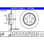 Bremsscheibe ATE 24.0111-0194.1