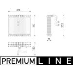 Evaporatore, impianto di climatizzazione BEHR MAHLE AE 270 000P