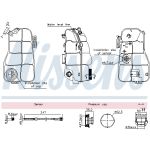 Vase d'expansion, liquide de refroidissement NISSENS 996216