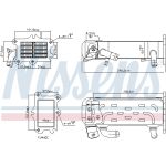 Kühler, Abgasrückführung NISSENS 989447