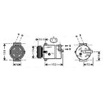 Klimakompressor AVA COOLING OLAK279