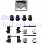 Kit de accesorios, pastillas de frenos DELPHI LX0697