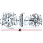Ventilador, refrigeración de motor NISSENS 850035
