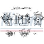 Compressor airconditioning NISSENS 890593
