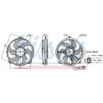 Ventilateur, refroidissement du moteur NISSENS 850073